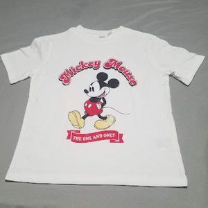 Women's H&M Mickey Mouse white T- Shirt
